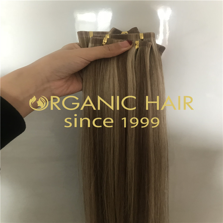 Cuticle intact Organic seamless weft  H225